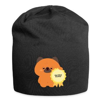 Certified Clumsy Puppy - Jersey Beanie - black - Front