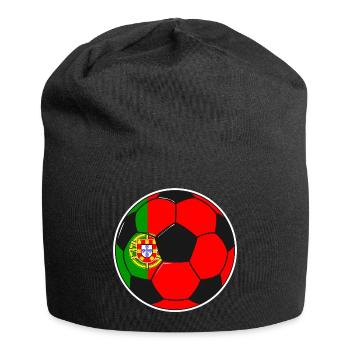 Fußballmannschaft Portugal - Jersey-Beanie - Schwarz - Vorne