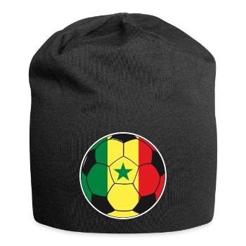 Fußballmannschaft Senegal - Jersey-Beanie - Schwarz - Vorne
