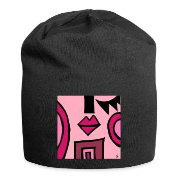 abstraction - Bonnet en jersey - noir - Devant