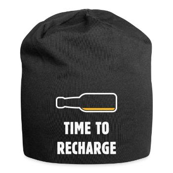 Time To Recharge (Beer / Beer / NEG 2C) - Jersey Beanie - black - Front