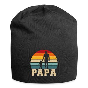 Vater und Sohn schenken Vater und Sohn Vater und Tochter - Jersey-Beanie - Schwarz - Vorne