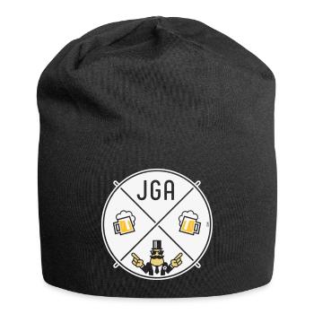 Signe de main du marié Signe de bière Symbole NEG 3C - Bonnet en jersey - noir - Devant