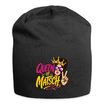 Queen of Matsch - Jersey-Beanie - Schwarz - Vorne