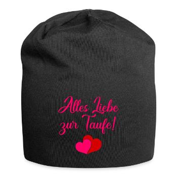 Paroles de baptême Bébé du baptême - Bonnet en jersey - noir - Devant