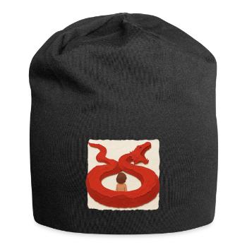 Étreinte du Dragon - Bonnet en jersey - noir - Devant