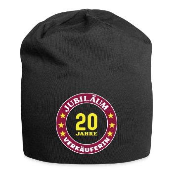 Verkäuferin 20 Jahre Jubiläum 20. Jubi Verkauf EH - Jersey-Beanie - Schwarz - Vorne