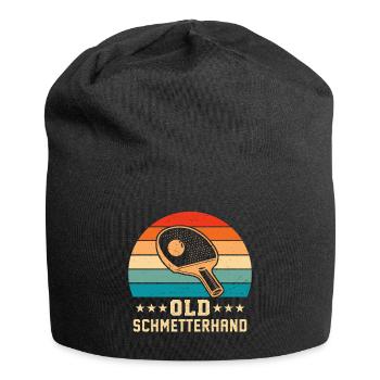Old Schmetterhand Retro Tischtennis  - Jersey-Beanie - Schwarz - Vorne