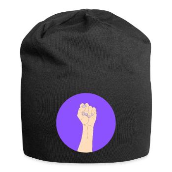 Autonomisation en violet - Bonnet en jersey - noir - Devant