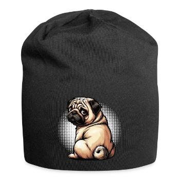 Carlin Carlin Propriétaire de carlin Amoureux du carlin Porte-carlin - Bonnet en jersey - noir - Devant