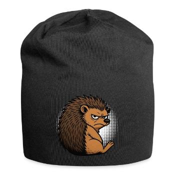 Igel Igelliebhaber Igelbesitzer Igelhalter Stachel - Jersey-Beanie - Schwarz - Vorne