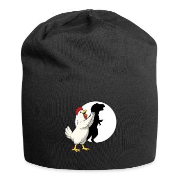 Marionnette d’ombre dinosaure Poulet T Rex drôle - Bonnet en jersey - noir - Devant