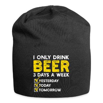 Beer Timeline: Yesterday Today Tomorrow - Jersey Beanie - black - Front