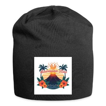 Hawaiian Star - Jersey Beanie - black - Front