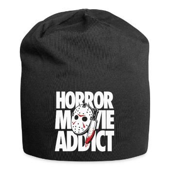Horror Movie Addict Slasher Fan Design - Jersey-Beanie - Schwarz - Vorne