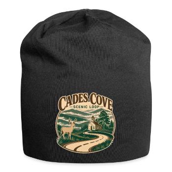 Cades Cove Scenic Loop Great Smoky Mountains Road  - Jersey Beanie - black - Front