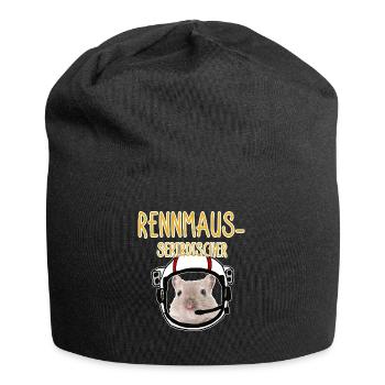 Süße Rennmaus Außerirdischer zweideutiger Witz - Jersey-Beanie - Schwarz - Vorne