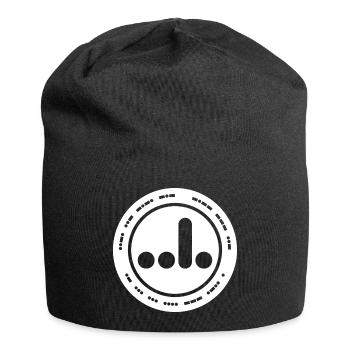F*ck You A**hole in Morse Code Badge - Jersey Beanie - black - Front