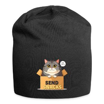 Dessin animé Chat Boîte à Encas - Bonnet en jersey - noir - Devant