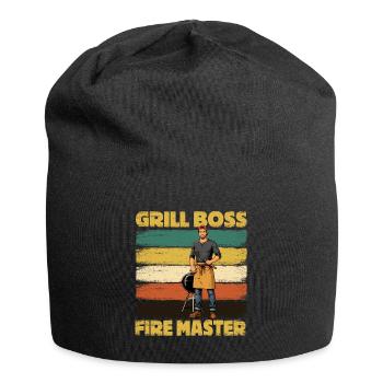 Barbecue Master BBQ Chef - Jersey Beanie - black - Front