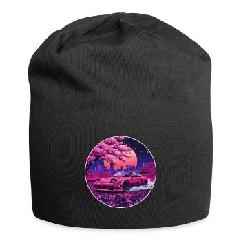 Blossom Fury — Rotary Soul unter Sakura Sky - Jersey-Beanie - Schwarz - Vorne