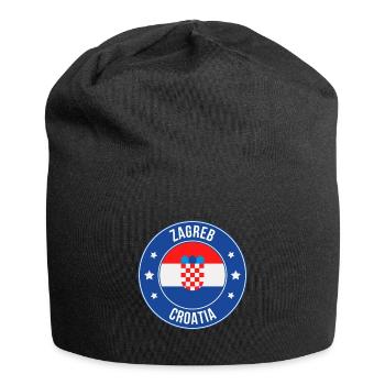 Insigne rond du blason de Zagreb - Bonnet en jersey - noir - Devant