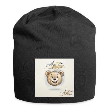 Bear Smile - Jersey Beanie - black - Front