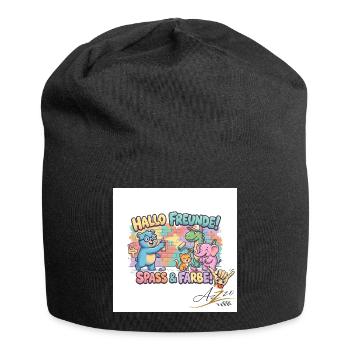 Hallo Freunde Spass und Farbe - Jersey-Beanie - Schwarz - Vorne