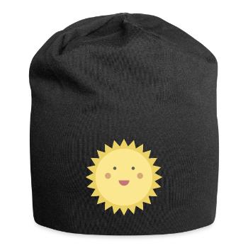 Smiling Sun - Jersey Beanie - black - Front