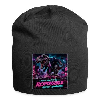 Not a Responsible Adult Meme - Jersey Beanie - black - Front