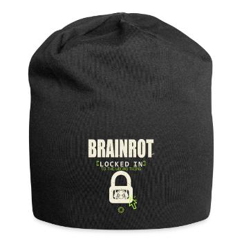 Brainrott Locked In - Bonnet en jersey - noir - Devant
