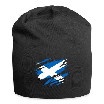 Scotland Scottish Flag - Jersey Beanie - black - Front