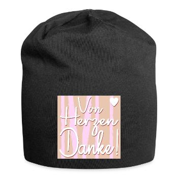 Appreciation Thank you - Jersey Beanie - black - Front