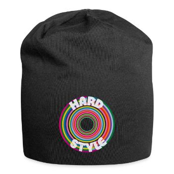 Rainbow Ring Hard Style - Jersey Beanie - black - Front