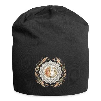 Sun Moon Mandala Boh Yoga Spiritual - Bonnet en jersey - noir - Devant