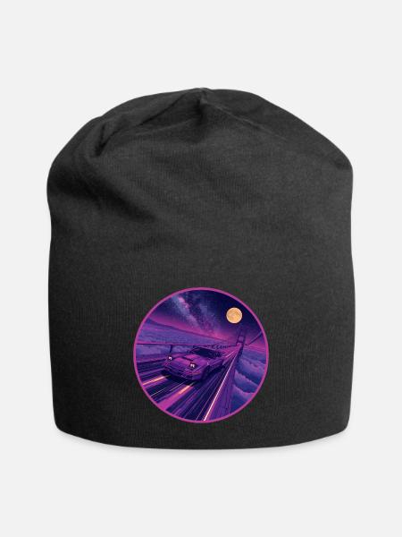 Cosmic Galaxy Highway Performance Coupé - Jersey-Beanie - Schwarz