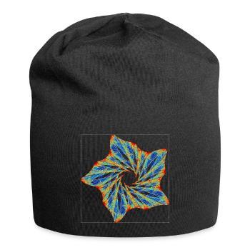 Orbital Blossom – Strange Attractor - Jersey Beanie - black - Front