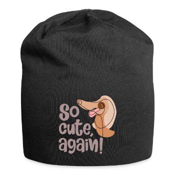Encore un chien mignon - Bonnet en jersey - noir - Devant