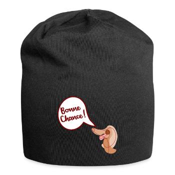 Bonne Chance Chien - Bonnet en jersey - noir - Devant