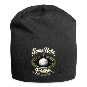 Golf de la chemise de la fête de garçon - Même trou pour toujours Bräutigam - Bonnet en jersey - noir - Devant