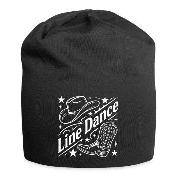 Line Dance Cowboy Flair - Jersey-Beanie - Schwarz - Vorne
