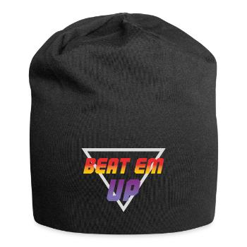 Beat Em Up Retro-Gaming - Jersey-Beanie - Schwarz - Vorne
