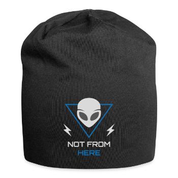 Alien UFO Sci Fi Outsider - Jersey Beanie - black - Front