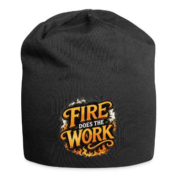 Fire Does The Work - Jersey-Beanie - Schwarz - Vorne