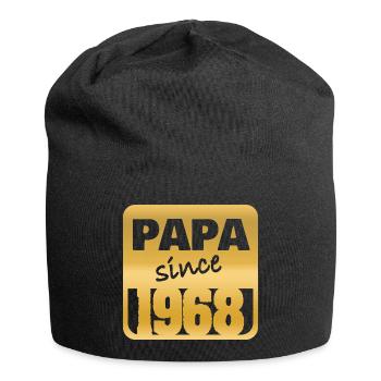 Papa 1968 - Jersey Beanie - black - Front