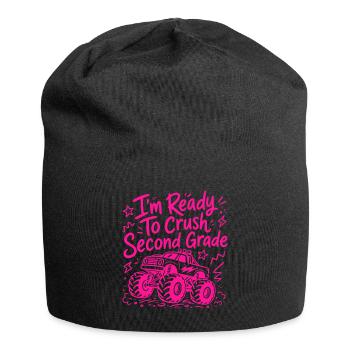 Ich bin bereit, die zweite Klasse – Monster Truck – zu zerschlagen - Jersey-Beanie - Schwarz - Vorne
