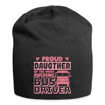 Proud daughter of a great bus driver - Jersey Beanie - black - Front