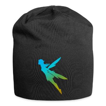 Gradient fairy with wings - Jersey Beanie - black - Front
