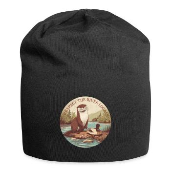 Respect The River Locals Otter Nature - Jersey Beanie - black - Front