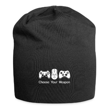 Gamer Controller Gaming Choose Your Weapon - Jersey Beanie - black - Front